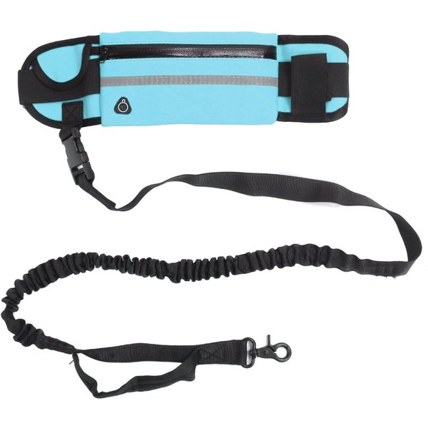 Correa Para Correr Para Perro RiñOnera Manos Libres Reflectante EláStica Flexible Cintura Correa Para Correr Para Perro Para Azul Cielo-image
