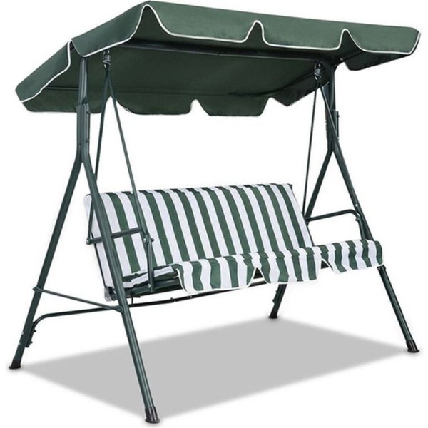 Reemplazo De Toldo Para Hamaca De JardíN, Columpio, Toldo Para Techo, Toldo Para Silla, Cubierta Superior Para Lluvia 164X114X15Cm Verde Oscuro-image