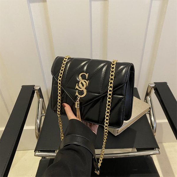 Casual Retro MałA Kwadratowa Torba Niche Modna Torba Crossbody Nowy Styl Torba Damska ŁAńCuszek Prosta Torba Na Ramię Damska Torba-image
