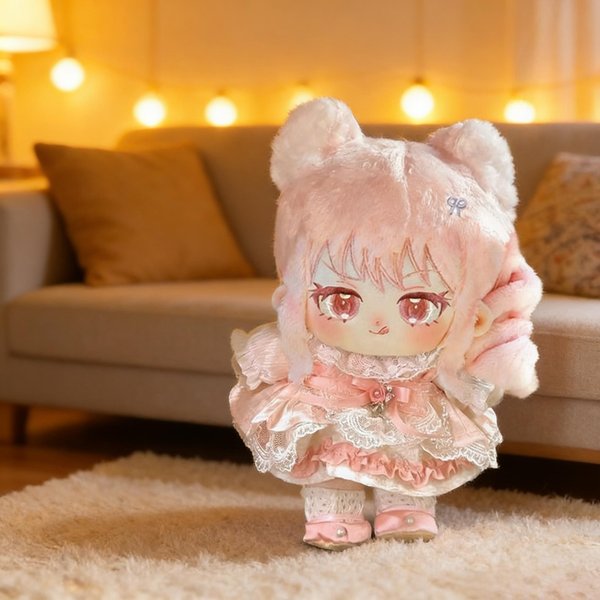 Peluche 20 Cm Juego Wonderlands Showtime Akiyama Miki Peluche Disfraz MuñEco De AlgodóN Juguetes Para NiñOs Peluches Suaves Figuras Mascota No Skeleton Beige-image