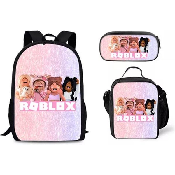 Plecak Szkolny Dla Ucznia, Plecak W Stylu Trendu Mody Dla Ucznia SzkołY Podstawowej I ŚRedniej, Zestaw Trzech ElementóW 17Inch Backpack-image