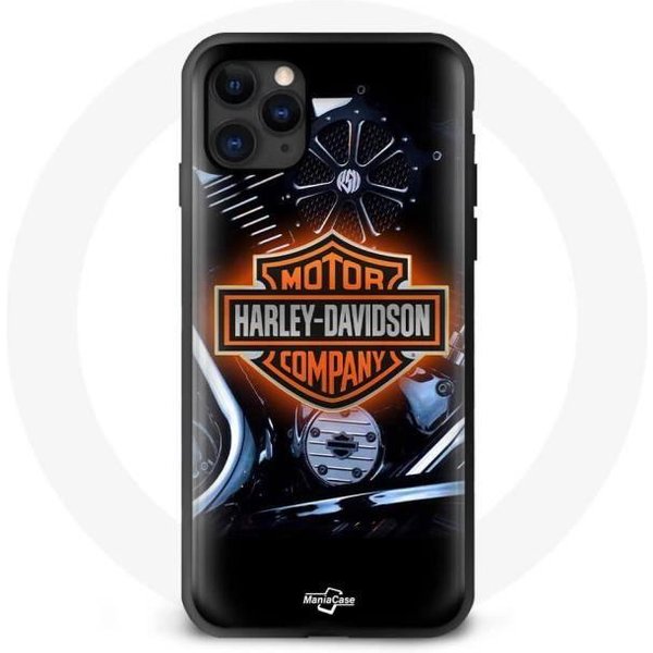 Funda Iphone 13 Pro Max - Maniacase - Harly Davidson - Negra - Flexible - ProteccióN Contra Golpes-image