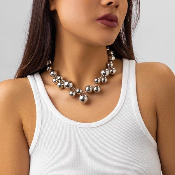 Moda W Stylu Vintage Sztuczna PerłA Naszyjnik Zroszony PerłY Naszyjniki Punk Choker Naszyjnik Dla Kobiet Bride Party BiżUteria Prezent Black-image