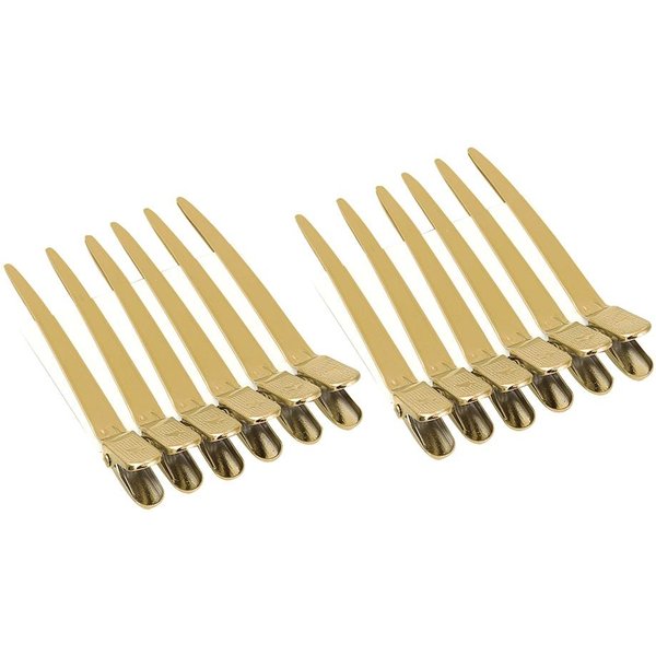 12Pcscaja Pinzas Para Peinar PeluqueríA SalóN Seccionamiento Horquillas Para Peinado De SalóN Oro Oro-image