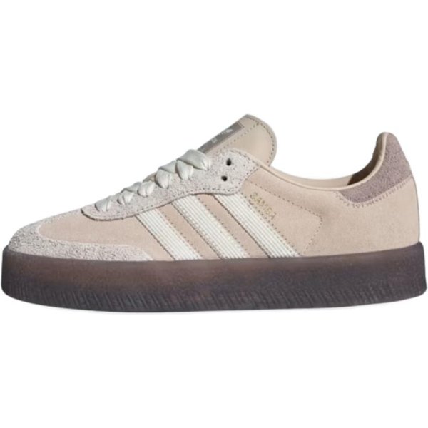 Adidas Sambae Lino Goma Zapatillas Mujer Crema Blanco Roto Gris JI3882 40-image