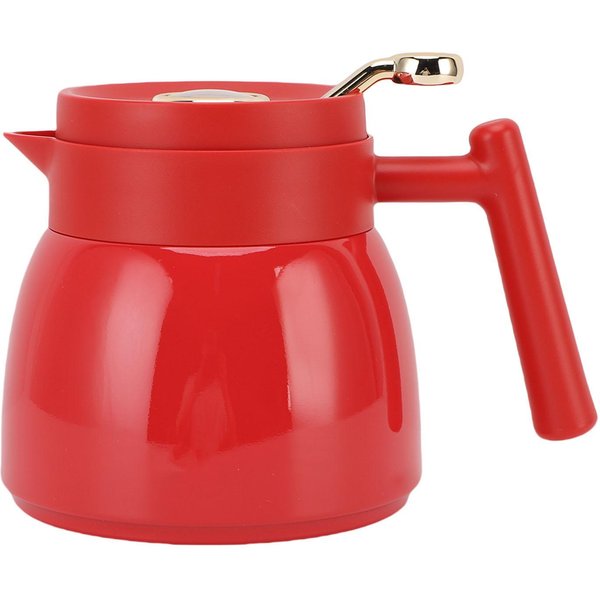 Termiczny Czajnik Do Herbaty Z Filtrem 880Ml Stal Nierdzewna Izolowany Dzbanek Do Kawy Dzbanek Na Wodę Napoje L(For 6.5-9Kg) Czerwony-image