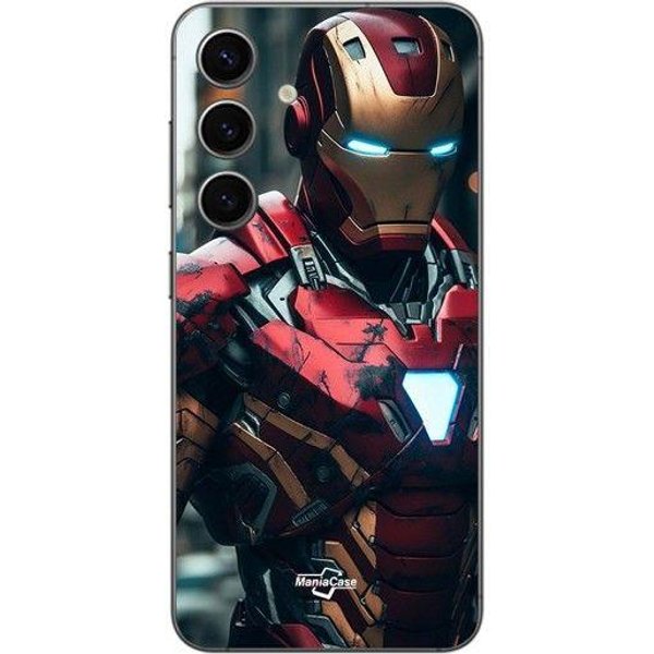 Coque - Maniacase - Samsung Galaxy S25 Plus - Iron Man Combat - Souple - Noir Negro-image