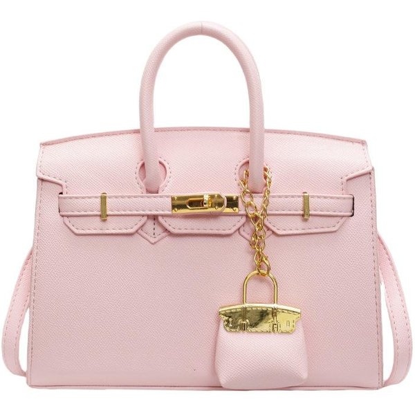 Bolso De Mano Bolso Nuevo Para Mujer VersáTil Gran Capacidad Bolso De Hombro Cruzado Para Mujer No Pendant Color Rosa-image