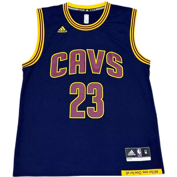 Adidas X NBA Kolaboracja Lebron James Cavaliers 23 BezręKawnik Z OkrąGłYm Dekoltem Wygodna Koszulka Koszykarska Unisex Granatowo-Niebieska 7818A-CVW-AEB2581 L Yellow-image