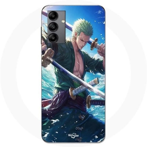 Funda - Maniacase - Samsung Galaxy A04S - One Piece Roronoa Zoro - Flexible - Negra-image