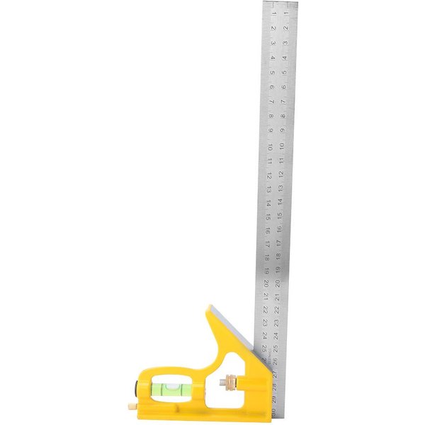 Escuadra Combinada Ajustable De Acero Inoxidable Regla De ÁNgulo De 90 Grados Herramienta De MedicióN Para CarpinteríA-image