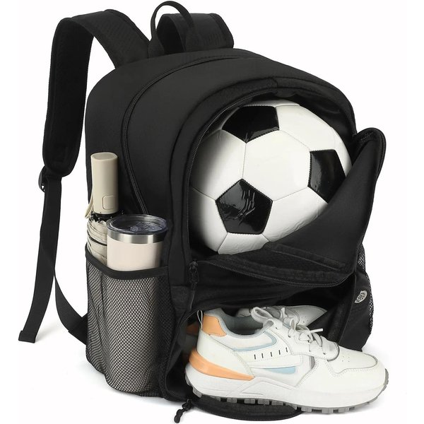 Nueva Mochila De FúTbol Baloncesto Con Compartimento Para Zapatos Bolsa De FúTbol Voleibol Para Adolescentes Gran Capacidad Mochila Escolar De Viaje Al Aire Libre-image