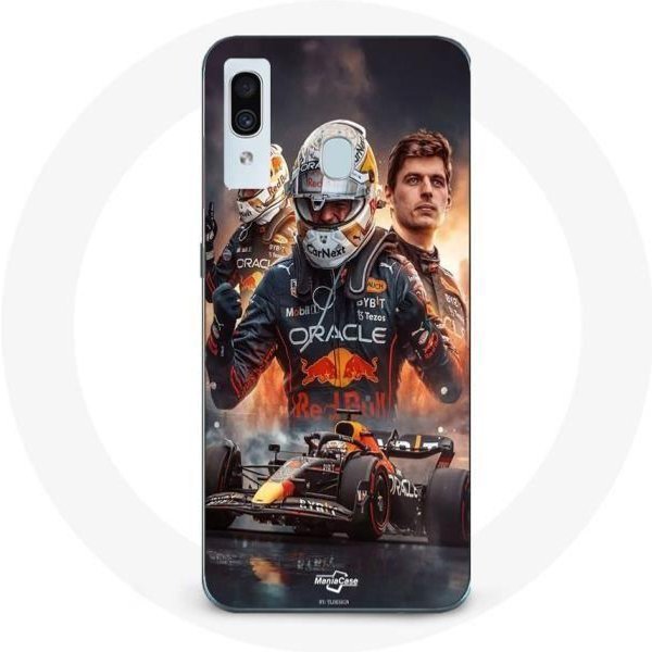 Funda - Maniacase - Samsung Galaxy A30 - Max Verstappen F1 - Flexible - Negra-image