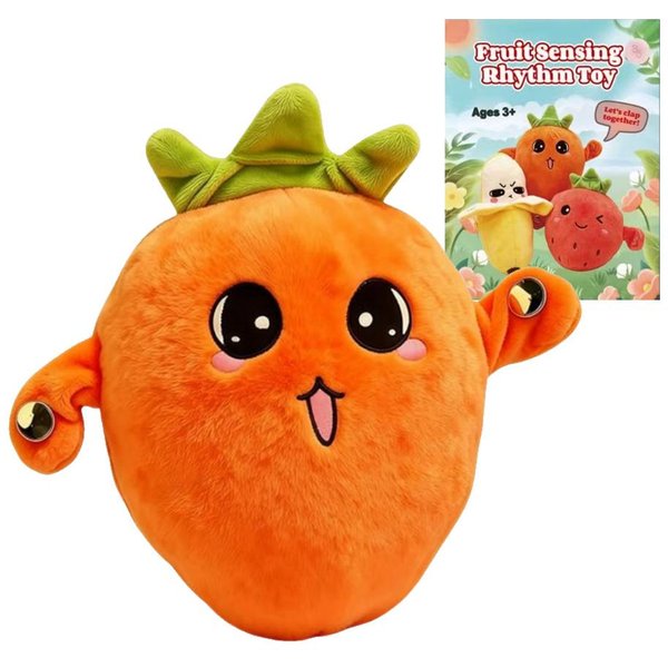 MuñEco De Peluche Musical Interactivo Con Ritmo Fruta PláTano InduccióN Juguete Para Padres E Hijos Cultiva PercepcióN Musical Educativo Creativo-image