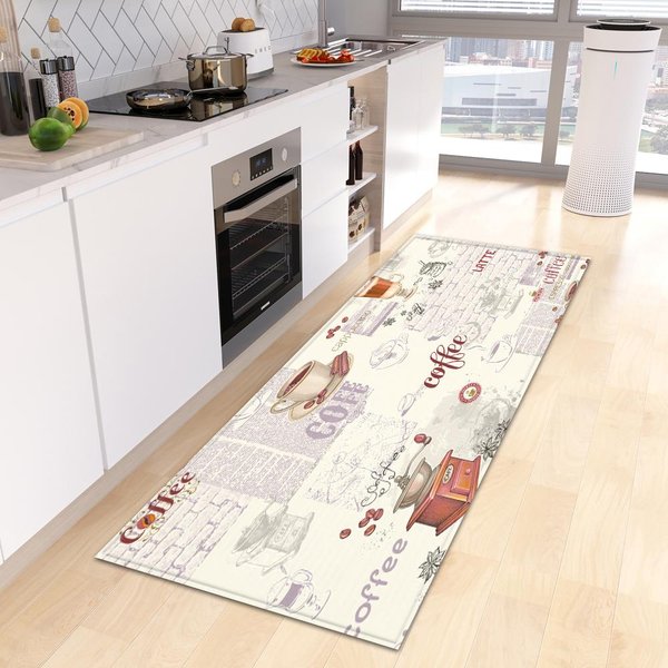 Mata PodłOgowa Do Kuchni Sypialnia Salon DłUgi Dywanik Przy łóżKu Korytarz MięKki Zmywalny Dywan AntypośLizgowa Mata Pod Drzwi WejśCiowe Do łAzienki 50X150Cm-Felt-image