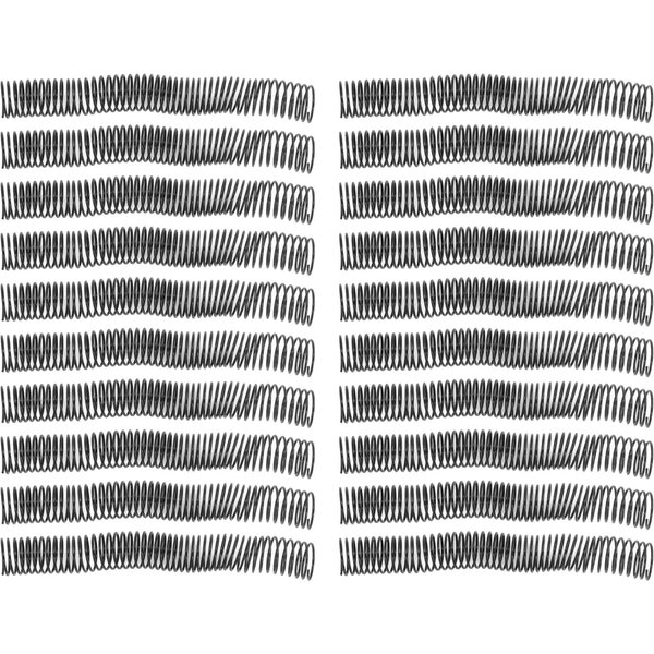 20 Piezas Espirales De EncuadernacióN De PláStico DiáMetro 32 Mm 48 Dientes 4:1 Paso Capacidad 280 Hojas Espirales De EncuadernacióN Para Documentos Gray-image