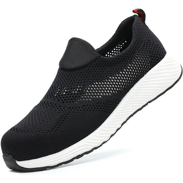 Letnie Lekkie Trampki Robocze Z Siateczki Ze Stalowym Noskiem, MęSkie I Damskie, Obuwie Robocze, OddychająCe, Buty Budowlane, Buty Robocze, Obuwie 45-image