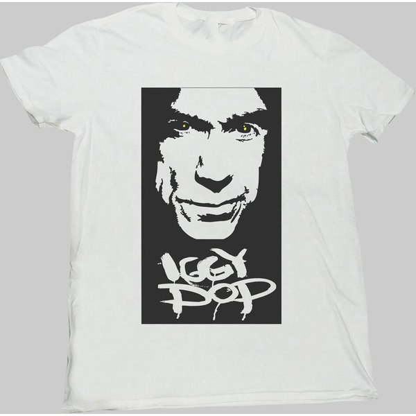 Nueva Camiseta Iggy Pop Blanca Unisex Todas Las Tallas S A 5XL Camiseta Unisex S White-image
