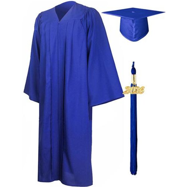 Conjunto Unisex De Toga Y Birrete Mate De GraduacióN Con Colgante De Borla 2026 Para Escuela Secundaria M-image