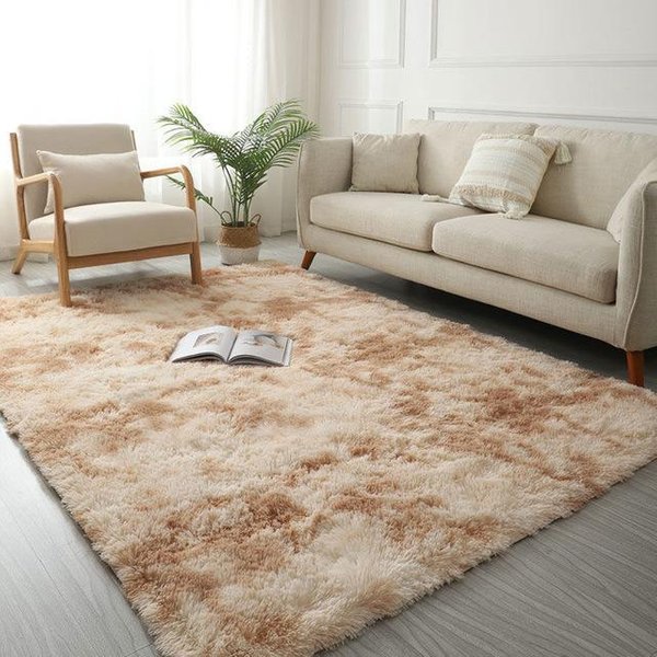 Alfombra Grande Moderna De Pelo Largo Para Sala De Estar, Alfombra Para HabitacióN Infantil, Alfombra Decorativa Peluda Para Dormitorio, Alfombra NóRdica Esponjosa Para Mesita De Noche. 160X230Cm 63X90Inch-image