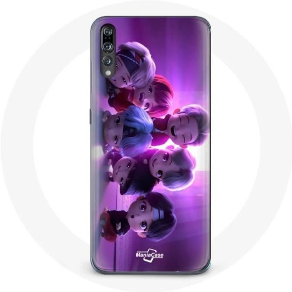 Coque Pour Huawei P20 Pro BTS Tinytan Animation Affiche RM Jin Suga J-Hope Jimin V Et Jungkook Mic Drop-image