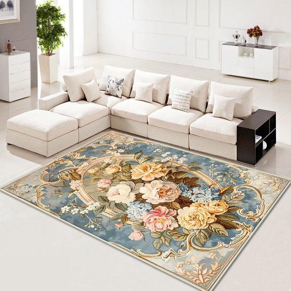 Nordyckie Retro DużE Dywany Luksusowy Dywan Do Salonu MięKkie AntypośLizgowe Maty PodłOgowe Do Sypialni Dekoracja Strefy Sofy 60*90Cm Gray-image