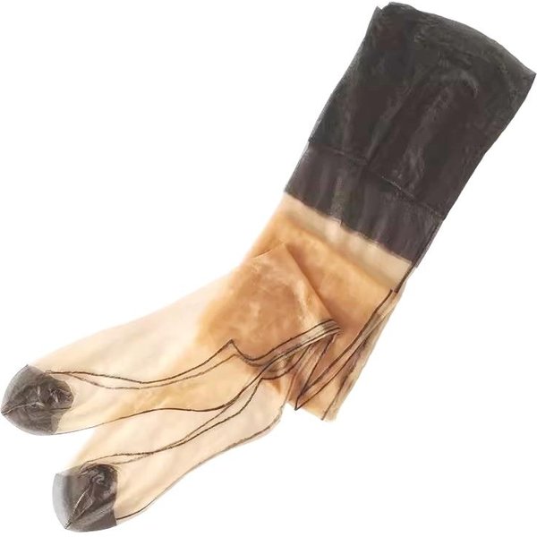 6 Pares/Set Medias Largas Transparentes De Nylon Puro No EláStico Hasta El Muslo 5D Ultra Finas Con Pie Moldeado LenceríA Sexy Para Mujer One Size-image
