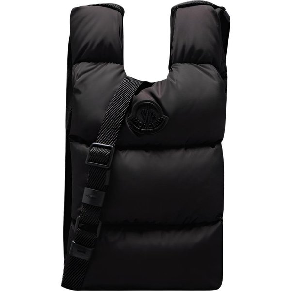Moncler Legere Logotipo De Marca Correa De Hombro Ajustable Bolso Tote De Nailon Cruzado Al Hombro Bolsos Para Mujer Negro 5L00012M2170999 Basic Set (Bag+Dust Bag) Black-image