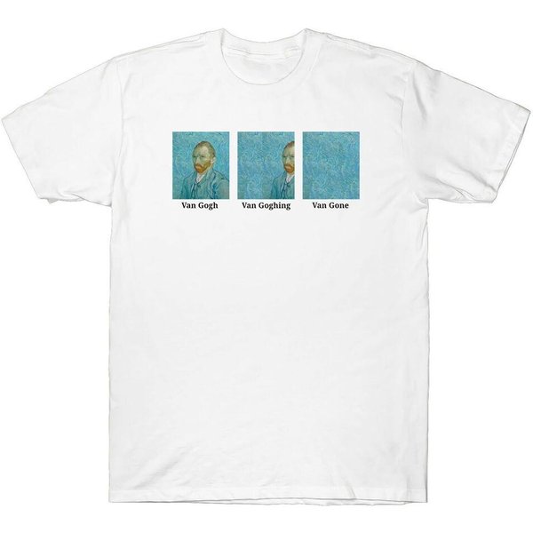 Van Gogh Van Goghing Van Gone Camiseta Unisex Divertida De Manga Corta Para Adulto XXL-image