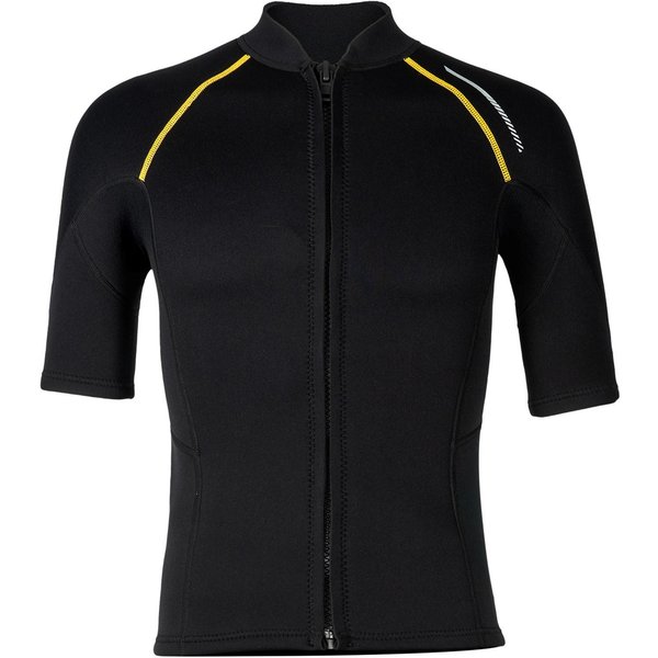 Camiseta De NatacióN De Neopreno De 1.5 Mm Para Hombre Con Cremallera Frontal Tops De Traje De Neopreno Surf Buceo NatacióN Buceo Traje De Surf M-image