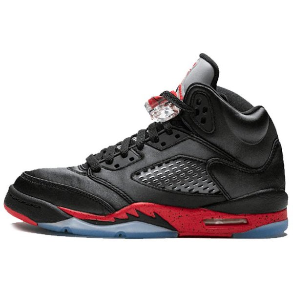 Jordan 5 Retro Satin Bred GS 440888-006 36.5 Red-image