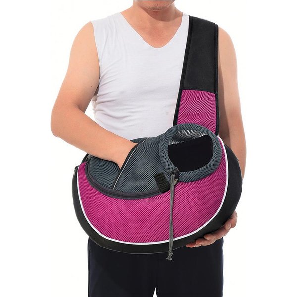 Torba Do Przenoszenia ZwierząT Domowych Torba Do Noszenia Na Ramieniu PrzenośNa, Wygodna, OddychająCa, Wolna Od RąK Torba Na Ramię Typu Crossbody Dla MałYch ZwierząT Domowych, KotóW, PsóW S Black-image