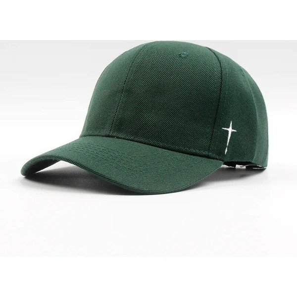 Unisex Proste KrzyżYki Krople Wody Haftowane Czapki Baseballowe Wiosna I Jesień Outdoor Regulowana Codzienna Czapka Czapka PrzeciwsłOneczna Adjustable Black-image