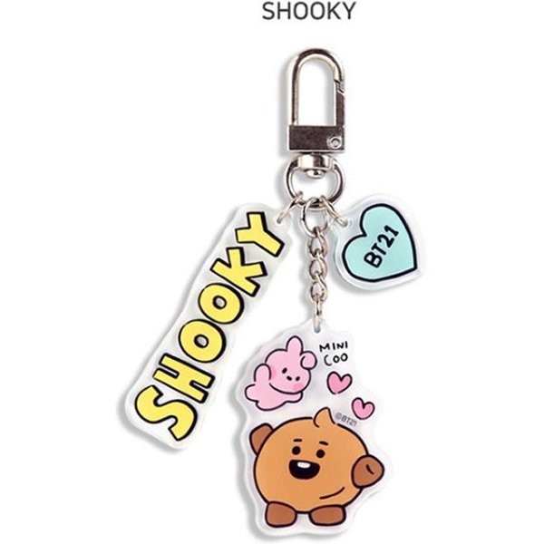 Kpop Bts Llavero AcríLico Bts Bangtan Boys Jimin Jin Jk Jhope Colgante Regalo Fans Biscuit White-image