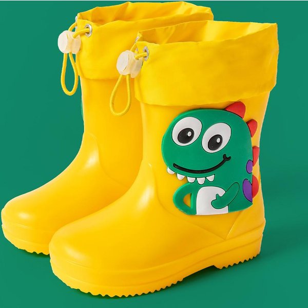 Kalosze, Wodoodporne Buty ChłOpięCe, AntypośLizgowe Kalosze, Wodoodporne Buty DziewczęCe 26-27 Yellow-image