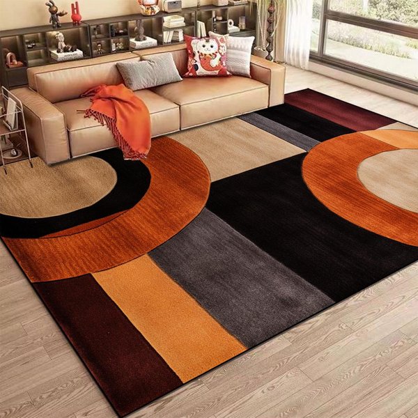 Nordycki Dywan Abstrakcyjny Nowoczesna Geometria AntypośLizgowa Mata PodłOgowa MięKkie Dywany Do Wystroju Salonu Sypialni Sofa Stolik Kawowy 80*160Cm-image