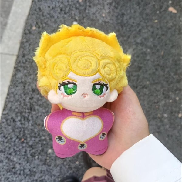 Jojo's Bizarre Adventure Giorno Giovanna MuñEco De Peluche 10Cm Colgante Giogio Juguete De Peluche Regalo Para Fans Mochila Anime MuñEco Peluche 10Cm-image
