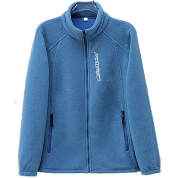 Jesienna I Zimowa Kurtka Polarowa Damska Gruba Codzienna LuźNa Bluza StóJka KróTka Polarowa CiepłA GóRa Xxxxxl BłęKitny Kolor-image
