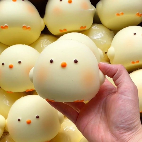Taba Squishy Lindo Pollo Juguete Para Apretar Alivio Del EstréS Subida Lenta Sensorial Fidget Para Ansiedad Tdah Autismo Regalos NiñOs Adulto DiversióN Asmr-image