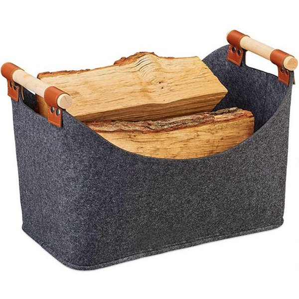 45 X 32 X 40 Cm Caja Para LeñA Gran Capacidad 57 L Bolsa Soporte Para LeñA De Chimenea Bolsa Para Transportar LeñA Para Chimenea Y Estufa De LeñA China-image