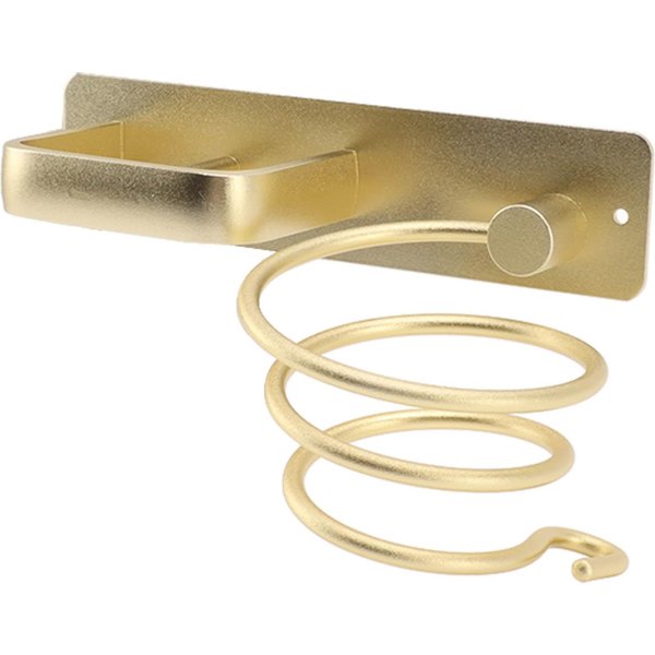 Uchwyt Na Suszarkę Do WłOsóW Stojak Na Prostownicę Aluminiowy OszczęDzająCy Miejsce Dekoracja Domu Beige-image