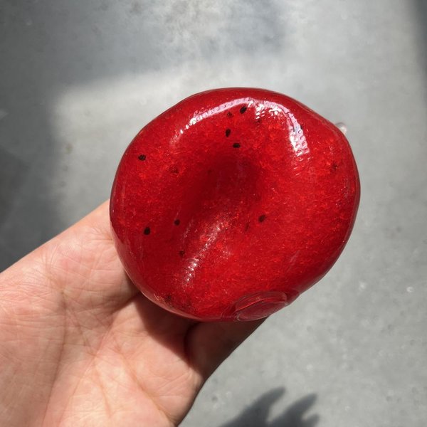 MięKka RozciąGliwa Arbuzowa Zabawka Squishy ŚCiskanie Ulgę W Stresie Fidget Toy Dla Dzieci DorosłYch Zabawna Antystresowa PiłKa TPR Do ŚCiskania White-image