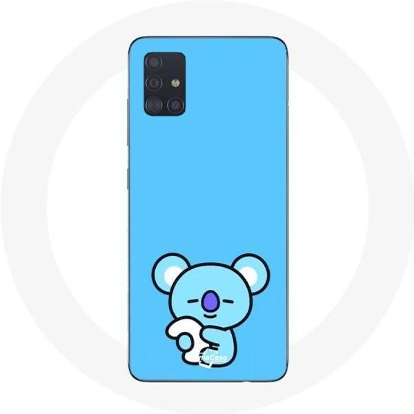 Funda Para Samsung Galaxy A51 Bangtan BTS BT21 Koya RM Fondo Azul-image