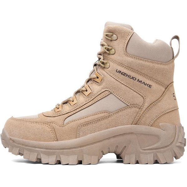 Botas Militares De Combate Para Hombre Botas TáCticas Antideslizantes Para Exteriores Botas De Senderismo Para Tobillo Zapatos De Caza Zapatos De Combate Del Desierto De Las Fuerzas Especiales Militares 41 Arena-image