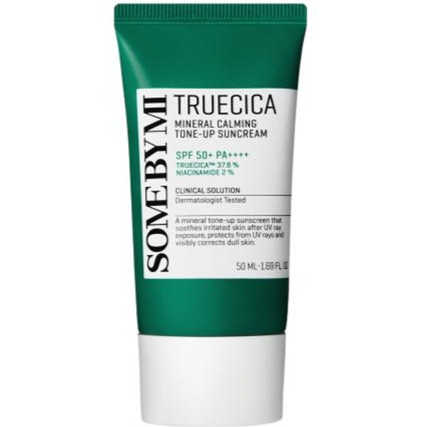 Somebymi Truecica Mineralny Krem TonująCy Ukojenie SPF50 Pa++++ 50Ml White-image