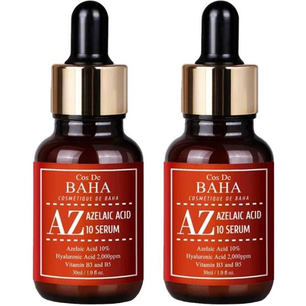 Cos De Baha Serum De ÁCido Azelaico AZ 10%, Serum AZ 15% 30Ml, Crema AZ 20% 50Ml (11 Opciones) #Az 10 Serum 30Ml X 2Pcs-image