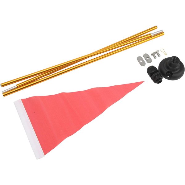 Bandera De Kayak Asta De Bandera De Aluminio Bandera De Seguridad De Kayak De Nailon DIY Con Kit De Base Para Canoa Exterior-image