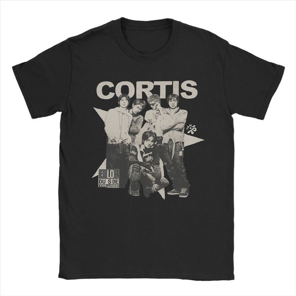 Me Encanta Camiseta Cortis Hombre Fresca Camiseta De AlgodóN Puro Cuello Redondo Manga Corta Camisetas Ropa Tallas Grandes S-image