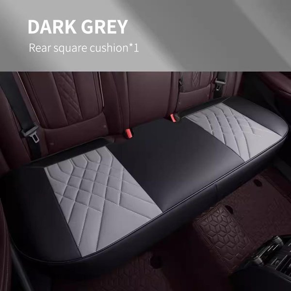 Seametal Funda De Asiento De Coche De Lujo CojíN De Asiento Completamente Envuelto Resistente Al Desgaste AntiarañAzos Protector De Asiento De Coche Universal Para SedáN Suv-image