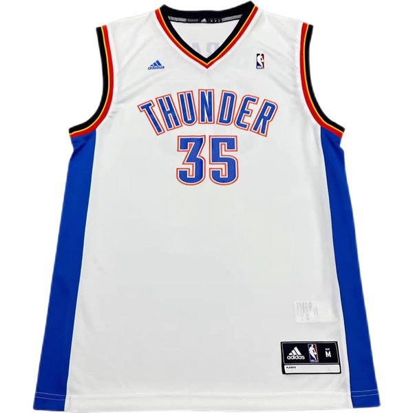 WspółPraca Adidas X NBA Oklahoma City Thunder Durant Moda Wygodna MięKka Przyjazna Dla SkóRy Koszulka Do KoszykóWki Koszulka Unisex BiałA 7818A-3CS-AEB1104 2XL-image
